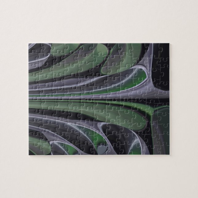 Schöne Phantastische Grüne Aurora Textur Design (Horizontal)