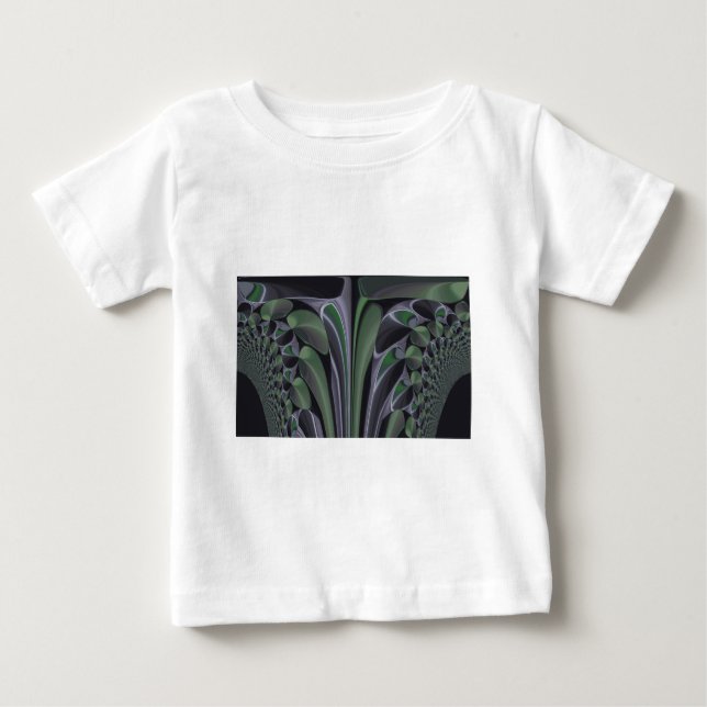 Schöne Phantastische Grüne Aurora Textur Design Baby T-shirt (Vorderseite)