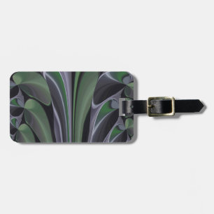 Schöne Phantastische Grüne Aurora Textur Design Gepäckanhänger