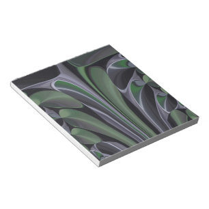 Schöne Phantastische Grüne Aurora Textur Design Notizblock