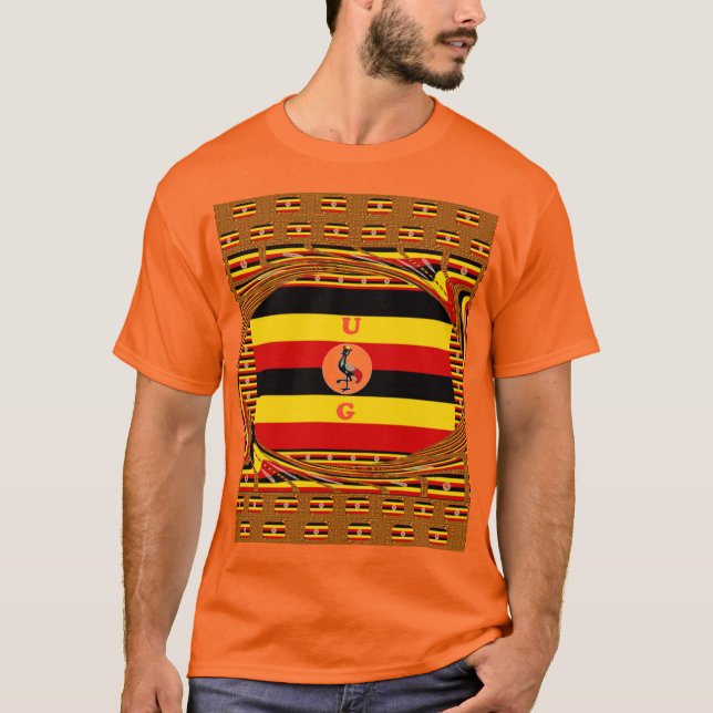 Schöne phantastische Hakuna Matata Lovely Uganda C T-Shirt (Vorderseite)