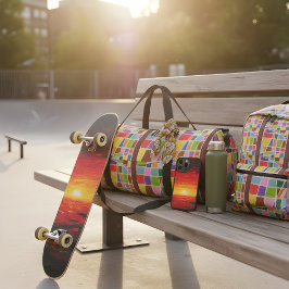 Schöne Phantastische Happy Earth Colors Collage Duffle Bag