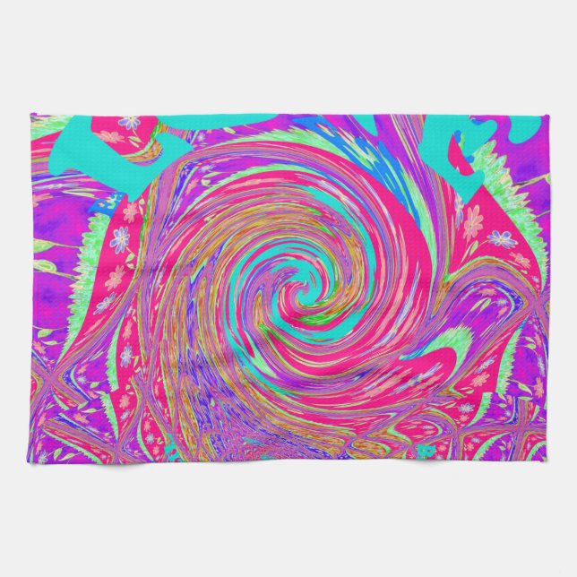 Schöne Phantastische Liebe Whirlpool Text Art Prin Küchentuch (Horizontal)