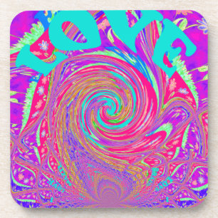 Schöne Phantastische Liebe Whirlpool Text Art Prin Untersetzer
