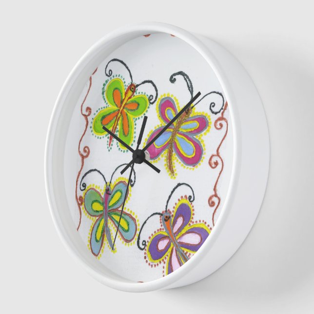 Schöne, phantastische Niedliche Schmetterlingskuns Uhr (Winkel)