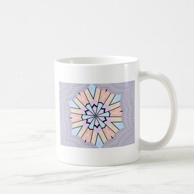 Schöne, Phantastische, pastellfarbene geometrische Kaffeetasse (Rechts)
