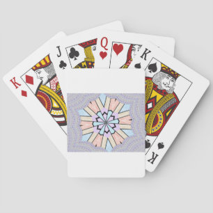 Schöne, Phantastische, pastellfarbene geometrische Spielkarten