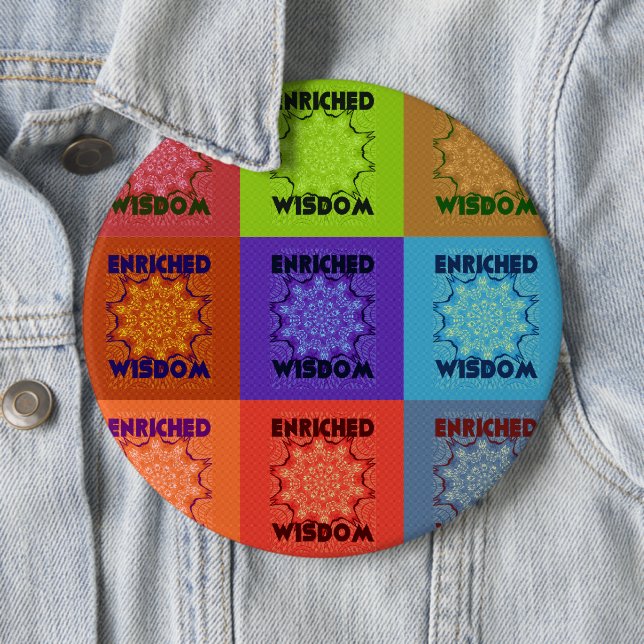 Schöne Phantastische Pop Kunst, Dichtung und Musik Button (Beispiel)