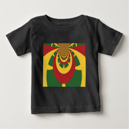 Schöne Phantastische Rasta-Farben Kunstdrucken Baby T-shirt