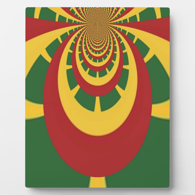 Schöne Phantastische Rasta-Farben Kunstdrucken Fotoplatte (Vorderseite)