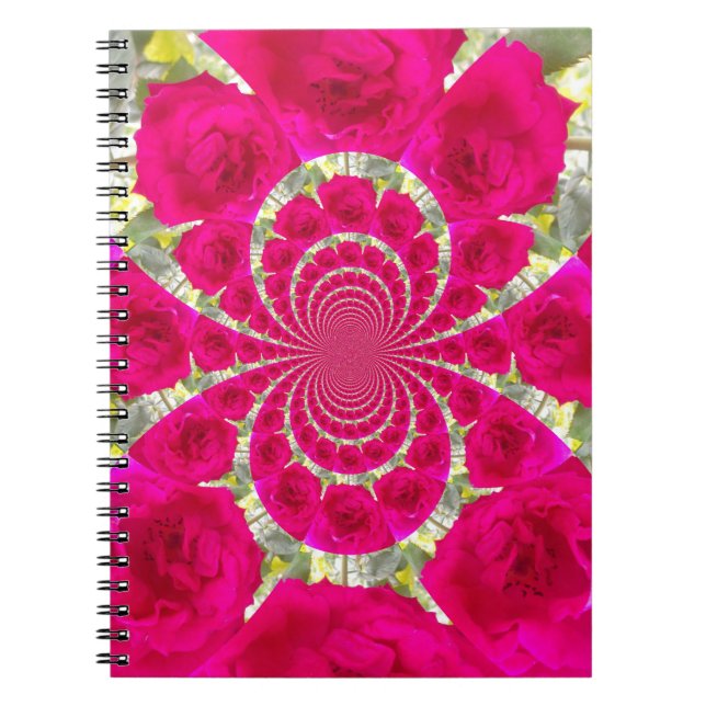 Schöne Phantastische Rote Rosen.jpg Notizblock (Vorderseite)