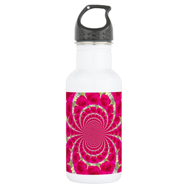 Schöne Phantastische Rote Rosen.jpg Trinkflasche (Vorderseite)