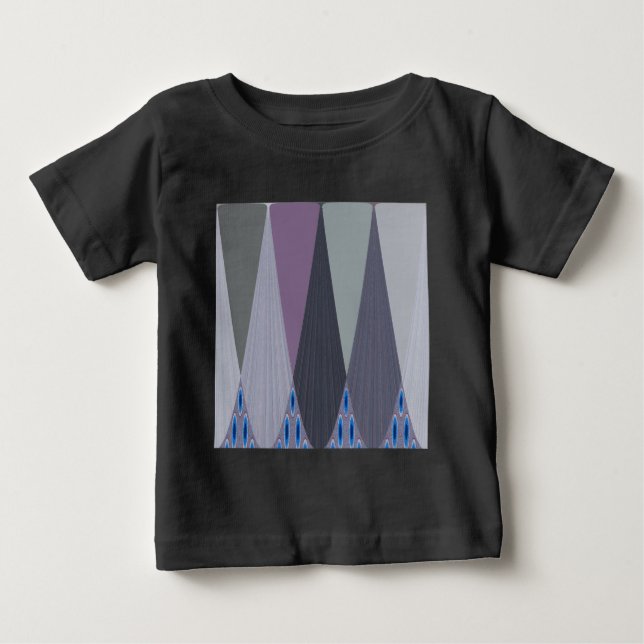 Schöne Phantastische Zickzack Design Kunst, Dichtu Baby T-shirt (Vorderseite)