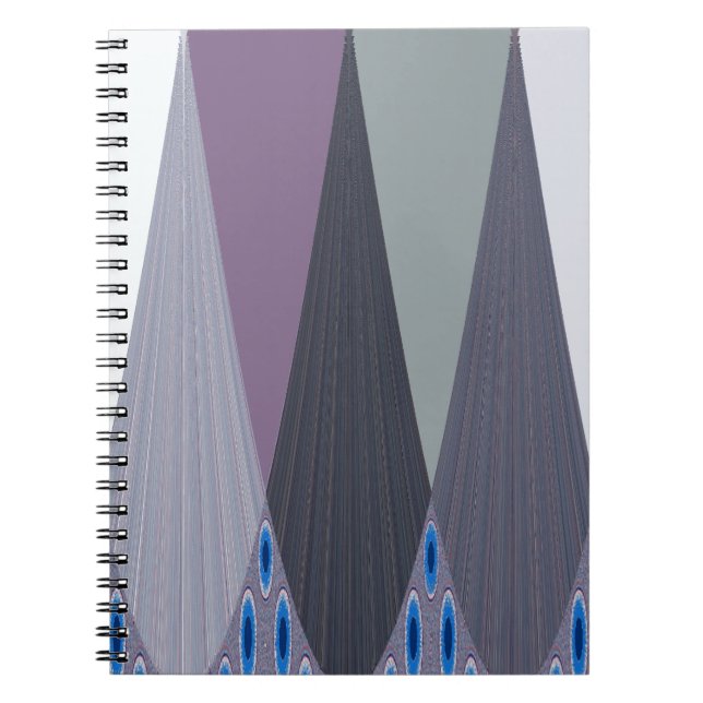 Schöne Phantastische Zickzack Design Kunst, Dichtu Notizblock (Vorderseite)