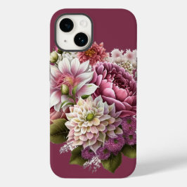 Schöne Pink and Cream Florals iPhone Case
