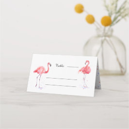 Schöne Pink Flamingo Platzkarte