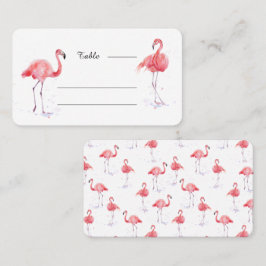 Schöne Pink Flamingo Platzkarte