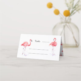 Schöne Pink Flamingo Platzkarte