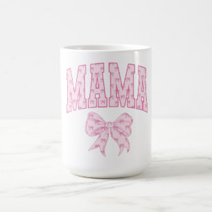 Schöne Pink Mama Schriftzug für Brustkrebs Kaffeetasse