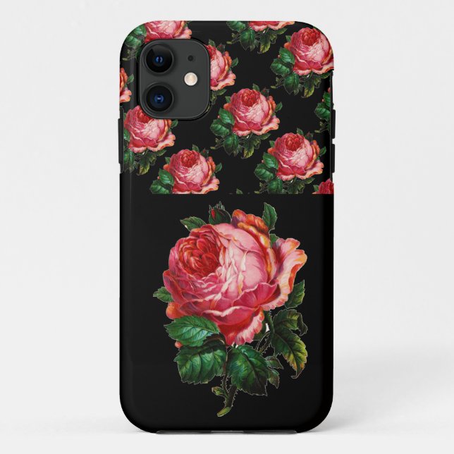 SCHÖNE PINK ROSE Case-Mate iPhone HÜLLE (Rückseite)