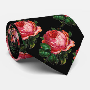SCHÖNE PINK ROSE KRAWATTE