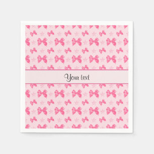 Schöne Pink Satin Bows Serviette