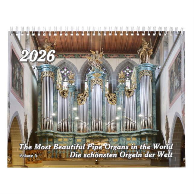 Schöne Pipe Organe 2026 - Der Orgelkalender Kalender (Titelbild)