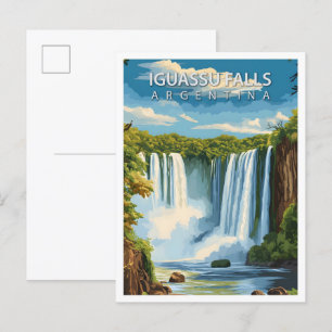 Schöne Place Iguassu Falls Argentina Travel Postkarte