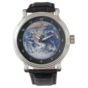 Schöne Planet Erde Armbanduhr