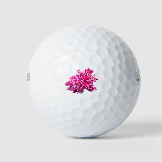 Schöne Plumeria (frangipani) rosa Blume Golfball (Vorderseite)