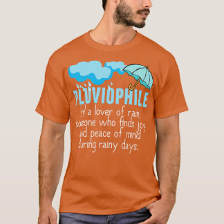 Schöne Pluviophile Lover von Regen T-Shirt