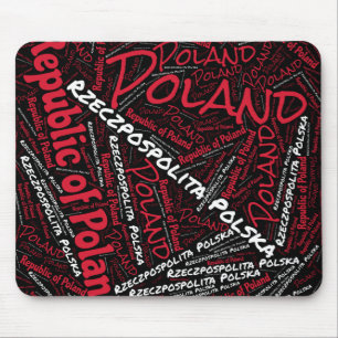 Schöne Polen Flaggenfarben Patriotic Mousepad