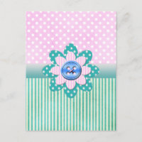 Schöne Polka Punkte in weichen rosa und blauen Str