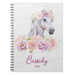 Schöne Pony DIY Name Notizblock