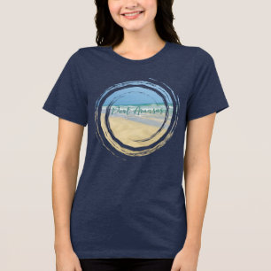 Schöne Port Aransas Texas Strand Tri-Blend Shirt