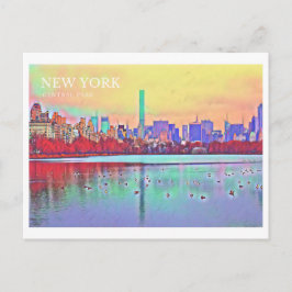 Schöne Postkarte für den New York Central Park