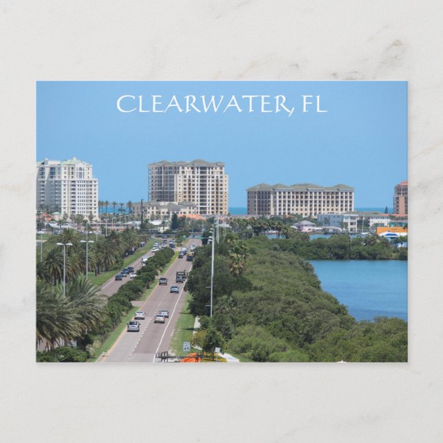 Schöne Postkarte von Clearwater, Florida (Vorderseite)