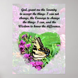 SCHÖNE PRAYER FÜR BLUMENANLAGE UND SCHALTFLÄCHE POSTER