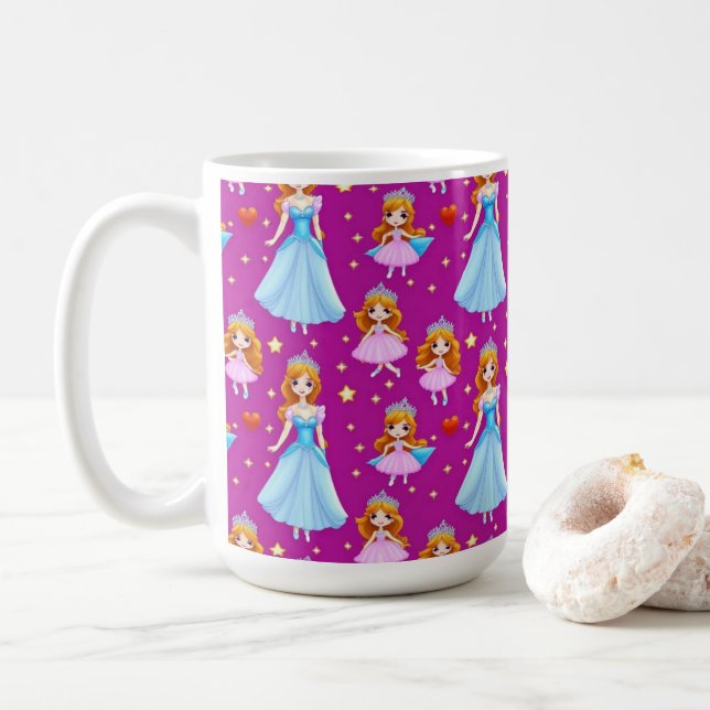 Schöne Princess-Keramik Kaffeetasse (Mit Donut)
