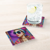 Schöne Prinzessin mit Sonnenbrille