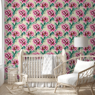 Schöne professionelle Aquarellmalerei Blumen Tapete