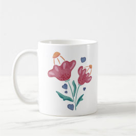 Schöne psychedelische Blume Kaffeetasse
