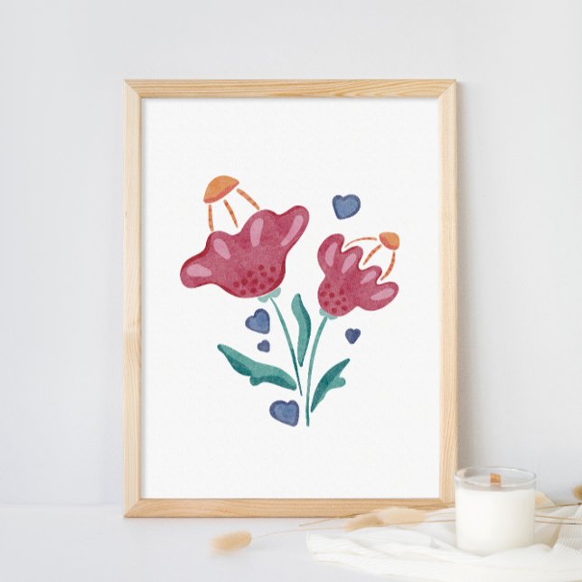 Schöne psychedelische Blume Poster (Von Creator hochgeladen)