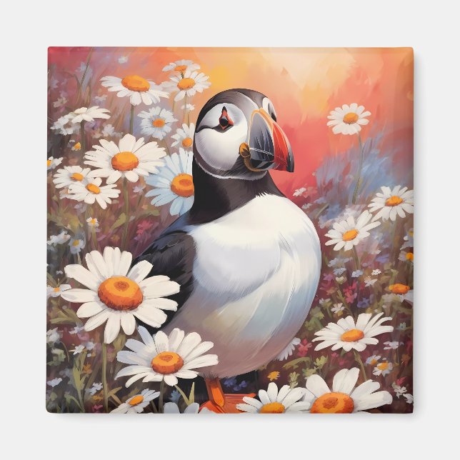 Schöne Puffin auf dem Platz Daisy Magnet (Vorne)