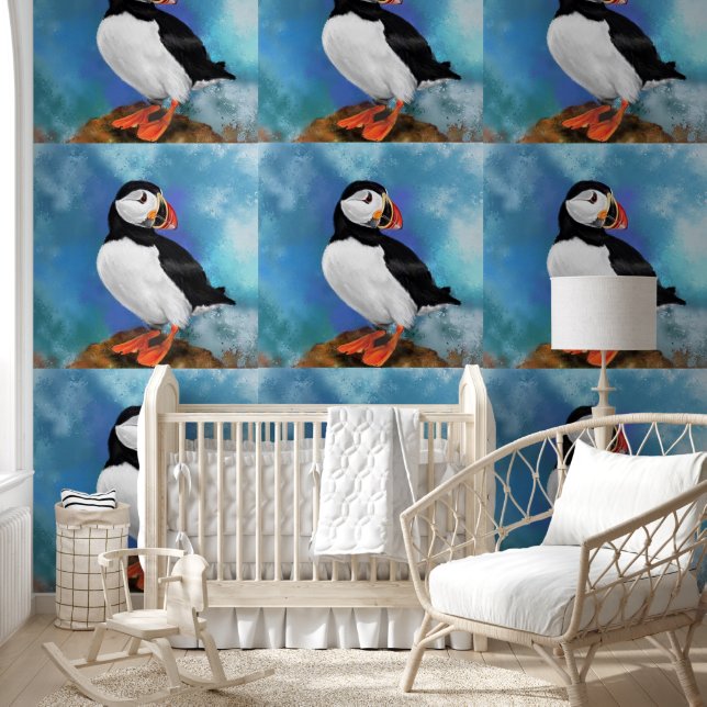 Schöne Puffin Tapete (Kinder)