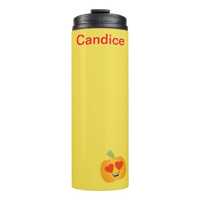 Schöne Pumpkin personalize Thermosbecher (Vorderseite)
