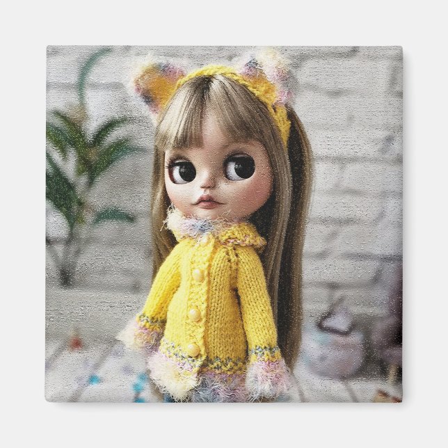 Schöne Puppe Blythe Big eyes fantasievollen Spaß Magnet (Vorne)
