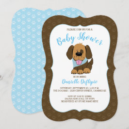 Schöne Puppy Doy Baby Dusche einladen braun Einladung