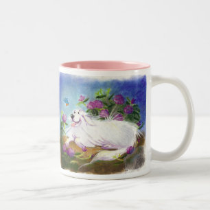 Schöne Pyrenäen/Tasse Zweifarbige Tasse