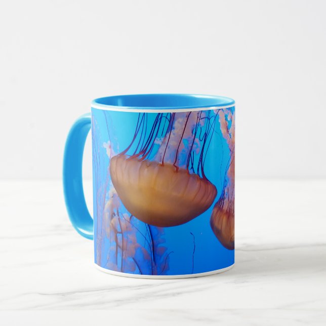 Schöne Quallen-Tasse Tasse (Vorderseite Links)